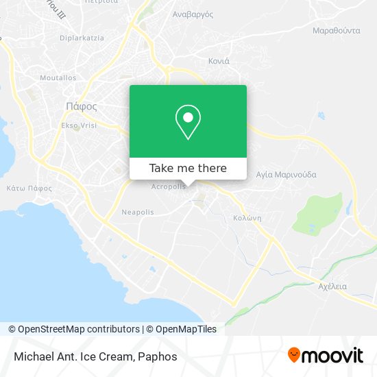 Michael Ant. Ice Cream map