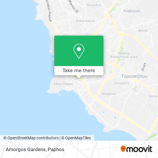 Amorgos Gardens map
