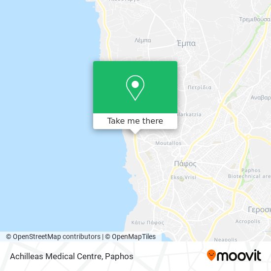 Achilleas Medical Centre map