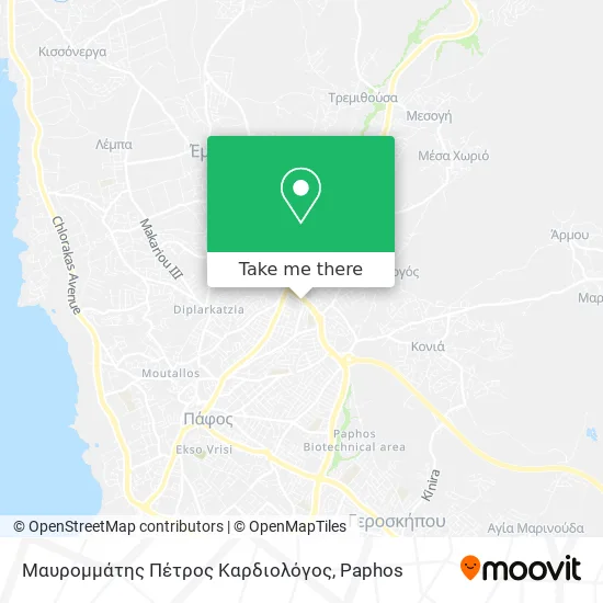 Μαυρομμάτης Πέτρος Καρδιολόγος map
