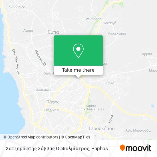Χατζηράφτης Σάββας Οφθαλμίατρος map