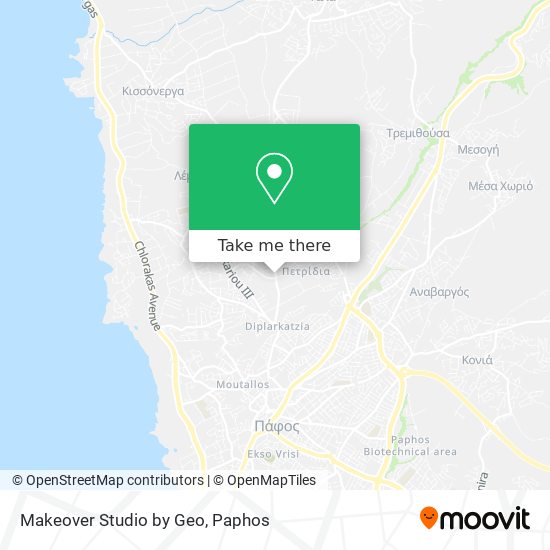 Makeover Studio by Geo map