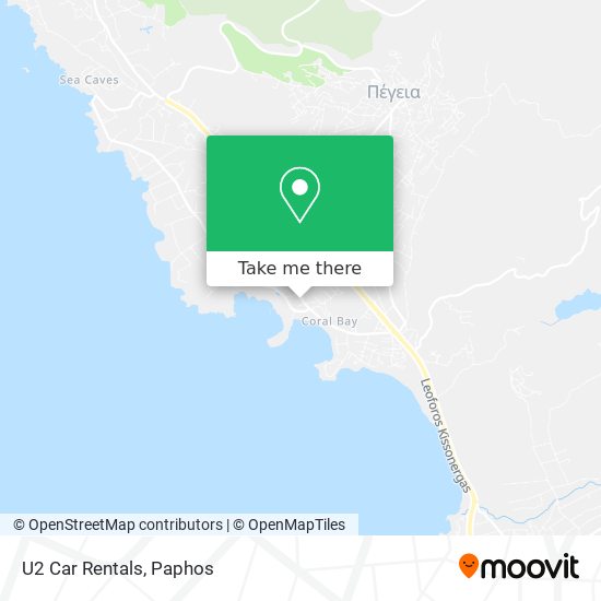 U2 Car Rentals map