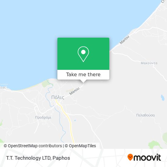 T.T. Technology LTD map