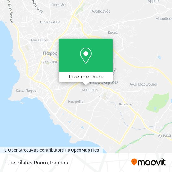 The Pilates Room map