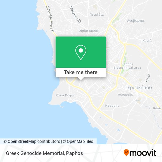 Greek Genocide Memorial map