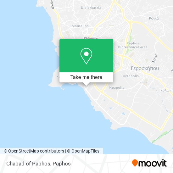 Chabad of Paphos map