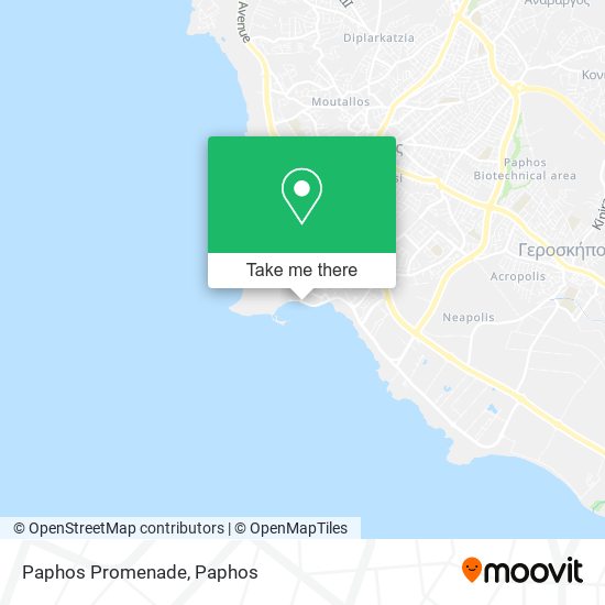 Paphos Promenade map