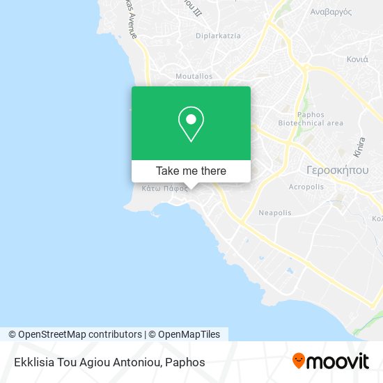 Ekklisia Tou Agiou Antoniou map