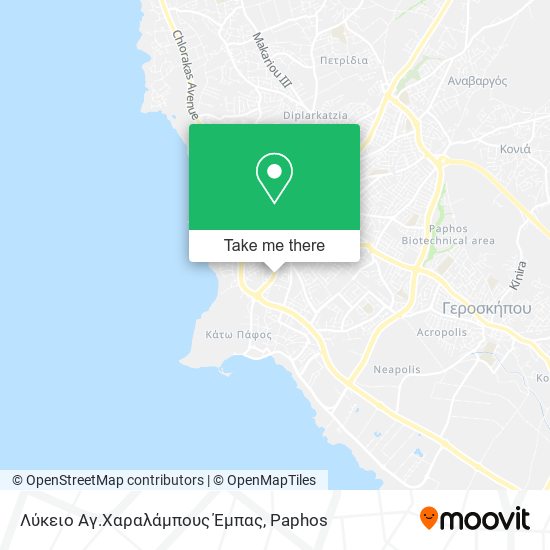 Λύκειο Αγ.Χαραλάμπους Έμπας map