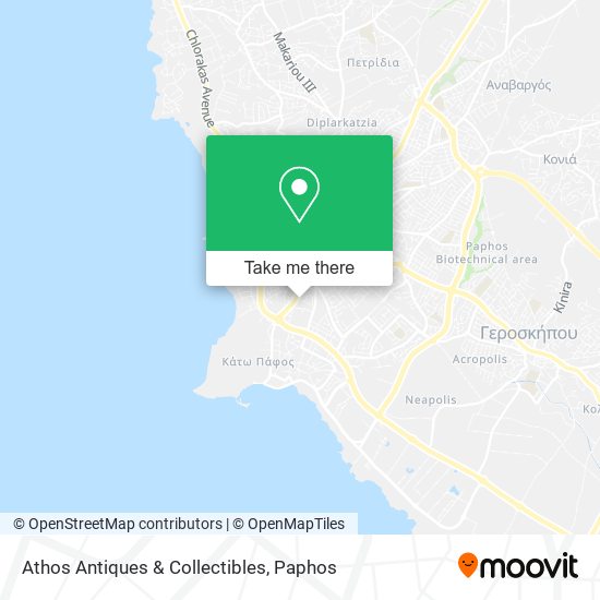 Athos Antiques & Collectibles map