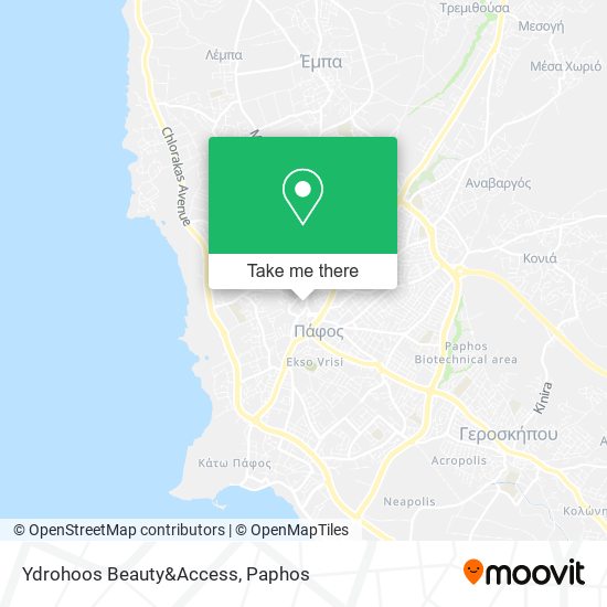 Ydrohoos Beauty&Access map