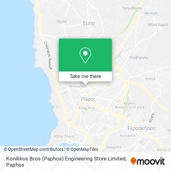 Konikkos Bros (Paphos) Engineering Store Limited map