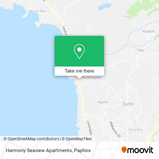 Harmony Seaview Apartments map