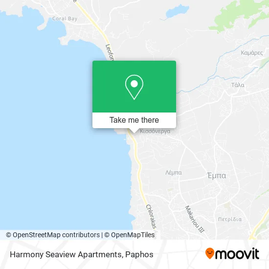 Harmony Seaview Apartments map