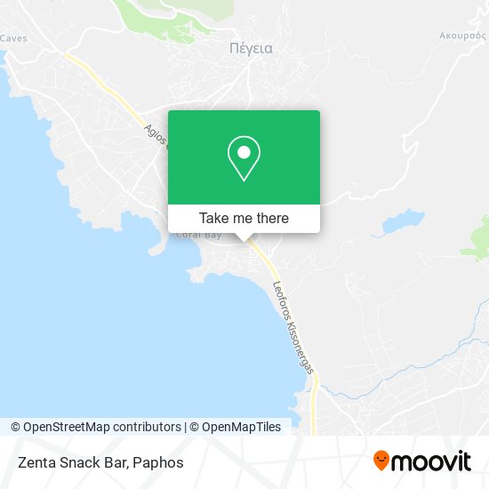 Zenta Snack Bar map