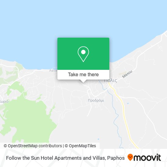 Follow the Sun Hotel Apartments and Villas map