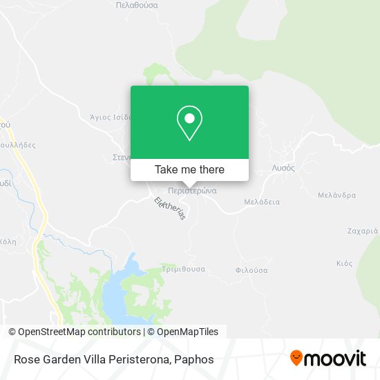 Rose Garden Villa Peristerona map