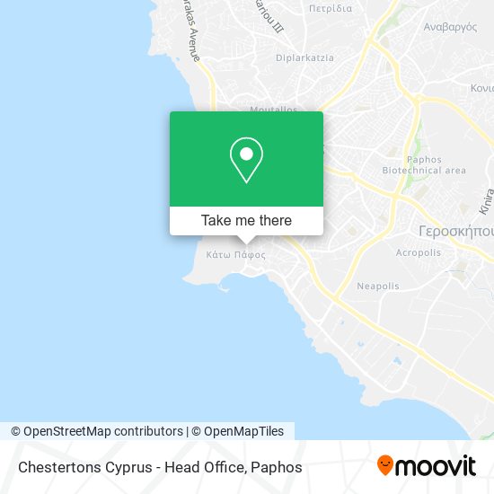 Chestertons Cyprus - Head Office map