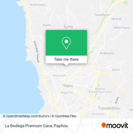 La Bodega Premium Cava map