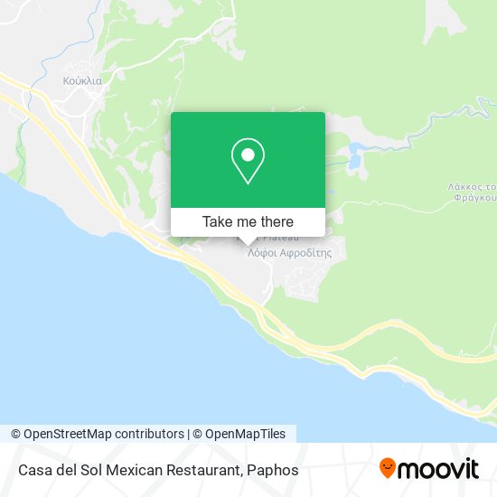 Casa del Sol Mexican Restaurant map