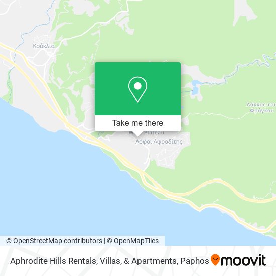 Aphrodite Hills Rentals, Villas, & Apartments map