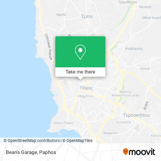 Bean's Garage map