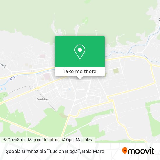Școala Gimnazială ""Lucian Blaga"" map