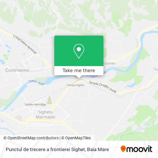 Punctul de trecere a frontierei Sighet map