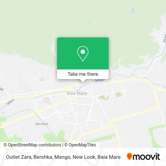 Outlet Zara, Bershka, Mango, New Look map