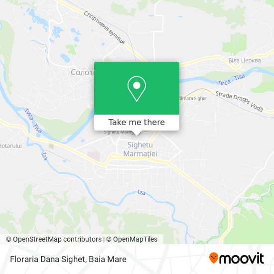 Floraria Dana Sighet map