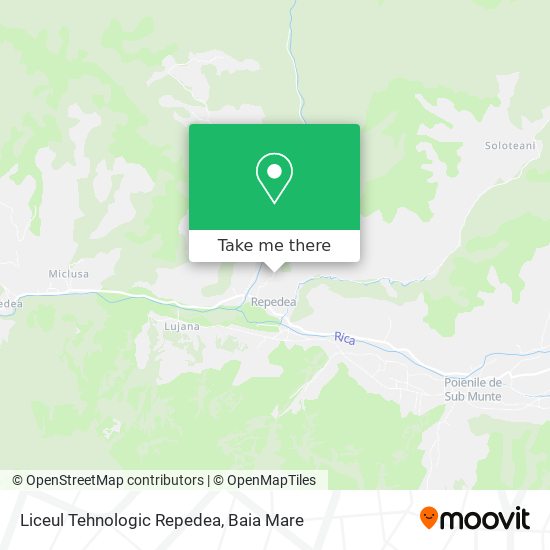 Liceul Tehnologic Repedea map