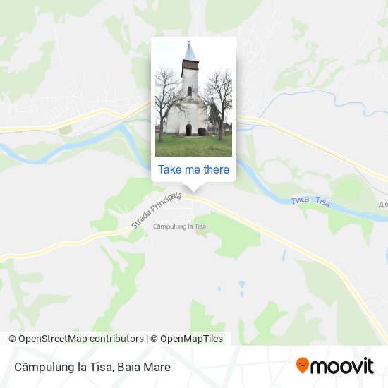 Câmpulung la Tisa map