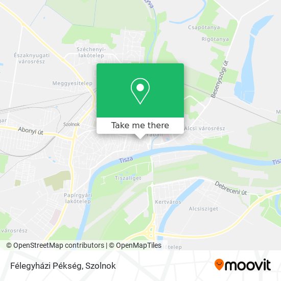 Félegyházi Pékség map