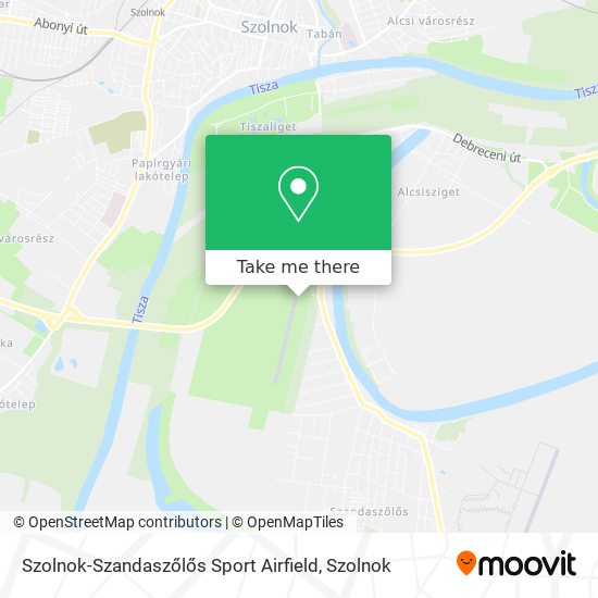 Szolnok-Szandaszőlős Sport Airfield map