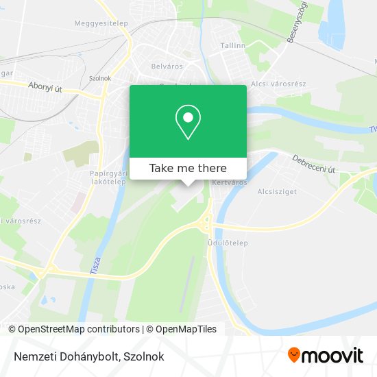 Nemzeti Dohánybolt map