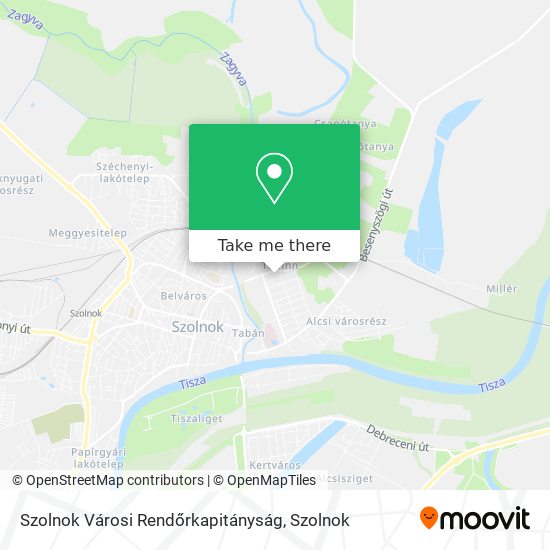 Szolnok Városi Rendőrkapitányság map