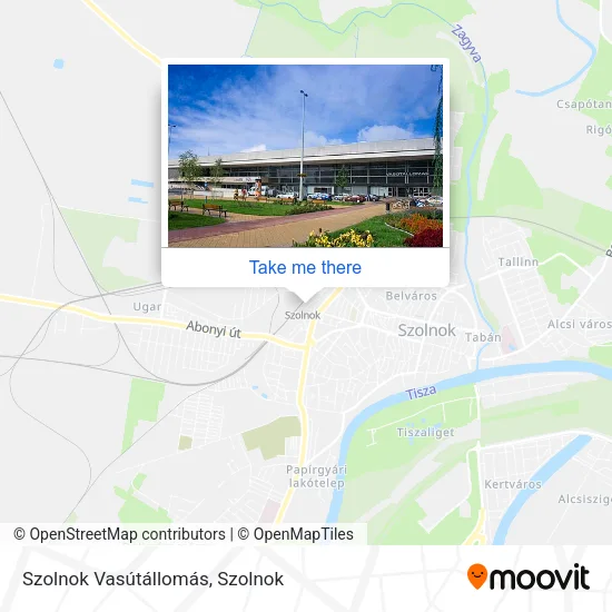 Szolnok Vasútállomás map