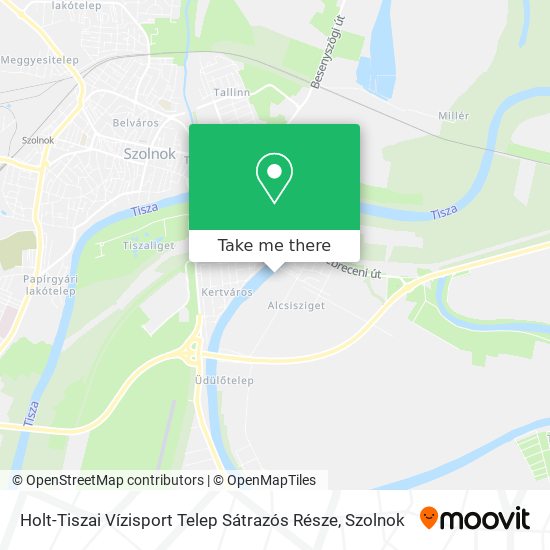 Holt-Tiszai Vízisport Telep Sátrazós Része map