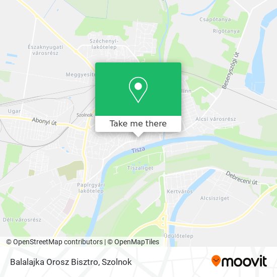 Balalajka Orosz Bisztro map