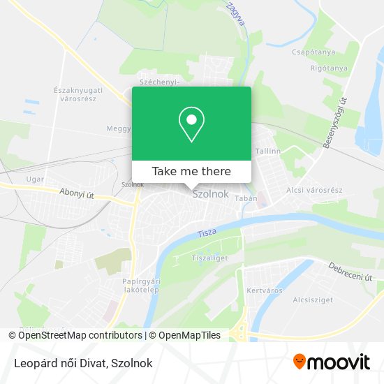 Leopárd női Divat map