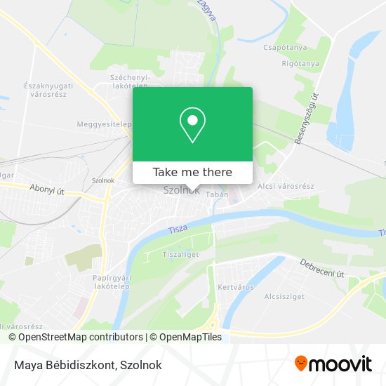 Maya Bébidiszkont map