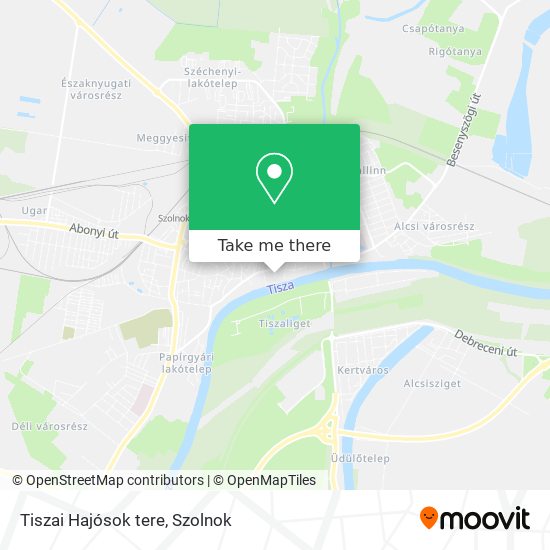 Tiszai Hajósok tere map