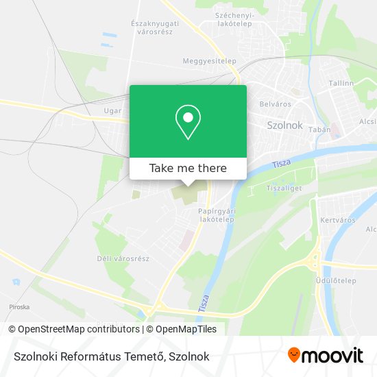 Szolnoki Református Temető map