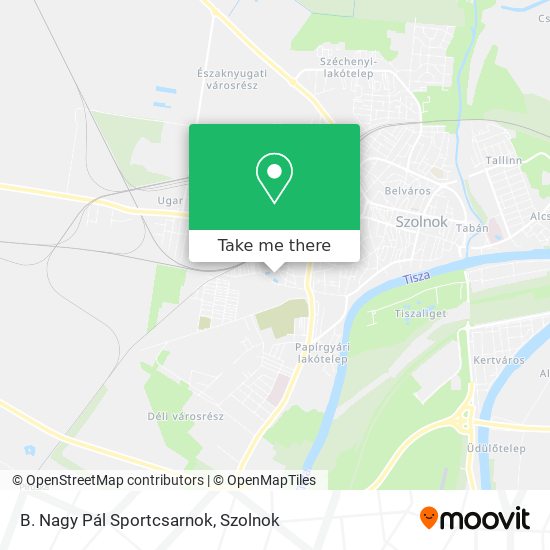 B. Nagy Pál Sportcsarnok map