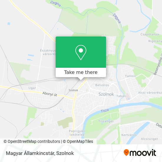 Magyar Államkincstár map