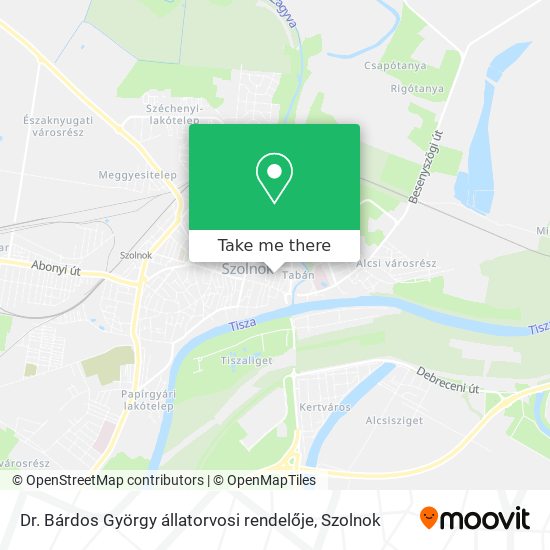 Dr. Bárdos György állatorvosi rendelője map