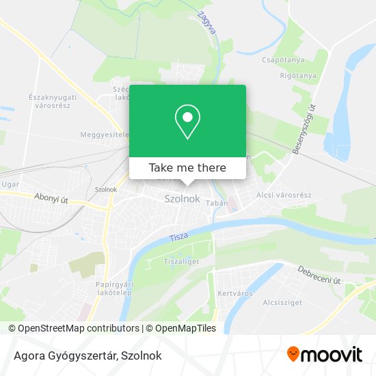 Agora Gyógyszertár map