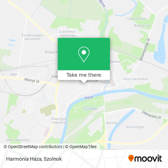 Harmónia Háza map