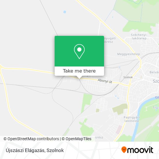 Újszászi Elágazás map